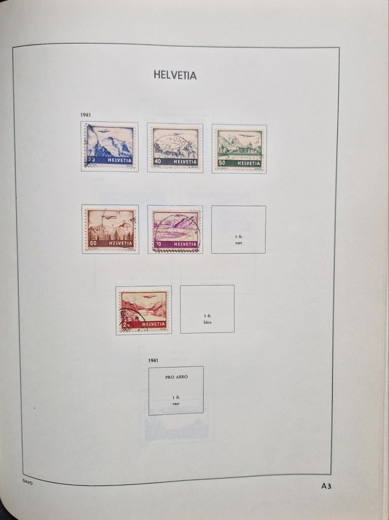 Deel 5 Davo album Zwitserland 1843-1986 postfr-ongebr-gest, Ophalen of Verzenden, Buitenland
