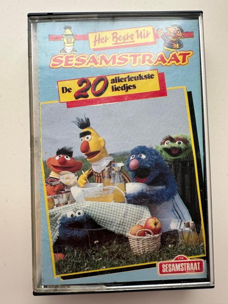Het Beste Uit Sesamstraat - De 20 Allerleukste Liedjes, Cd's en Dvd's, Cassettebandjes, Gebruikt, Kinderen en Jeugd, 1 bandje