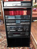 Te koop mooie stereo set met origineel akai meubel, Audio, Tv en Foto, Stereo-sets, Ophalen, Cassettedeck, Akai