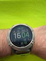 Garmin Fenix 6X Pro Solar Titanium – complete set – €340, Gebruikt, Ophalen of Verzenden, Waterdicht, Grijs