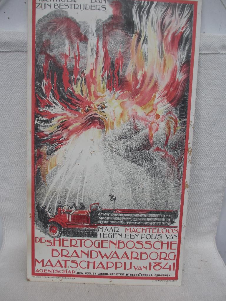 Poster 1929 Andreas j Verhorst  (1889-1977), Ophalen of Verzenden, A1 t/m A3, Overige onderwerpen, Rechthoekig Staand