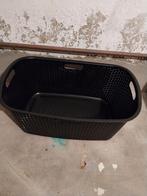 Wasmand zwart,Merk curver.Met handvaten in lengte en breedte, Ophalen, Kunststof, Mand, Zo goed als nieuw