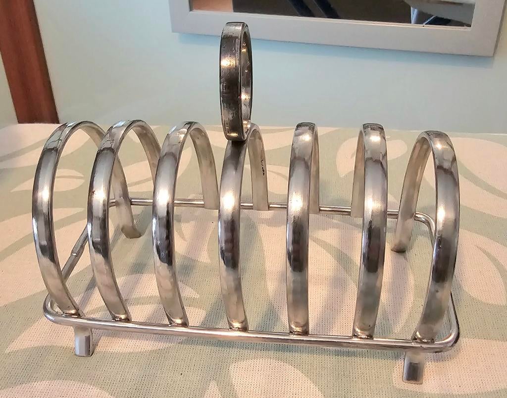 Vintage metalen toastrekje, Antiek en Kunst, Ophalen of Verzenden