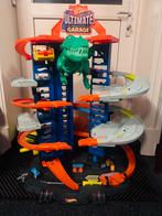 Hot Wheels City Ultimate Garage met Dinosaurus, Ophalen, Racebaan, Zo goed als nieuw, Hot Wheels