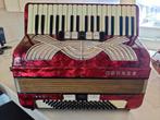 Hohner Verdi II Toetsaccordeon - Rood, Gebruikt, Ophalen, Gebruikt, Met riemen, Overige formaten
