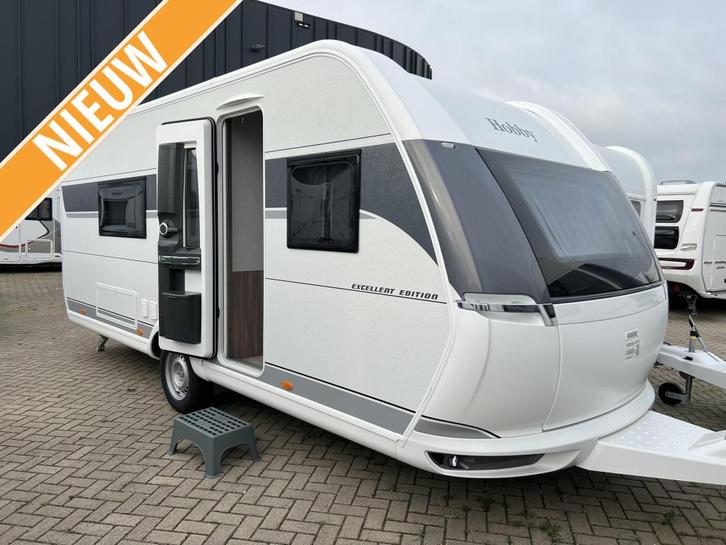 Hobby Excellent Edition 540 WLU, Caravans en Kamperen, Caravans, Bedrijf, tot en met 4, Rondzit, Hobby, 2 aparte bedden, Overige typen