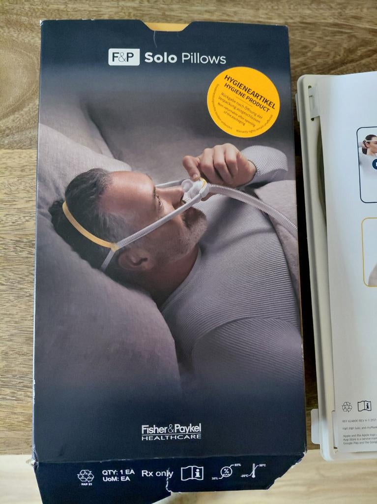 NIEUW Fisher & Paykel Solo Neusmasker FITPACK( S/M/L), Diversen, Verpleegmiddelen, Ophalen of Verzenden, Nieuw