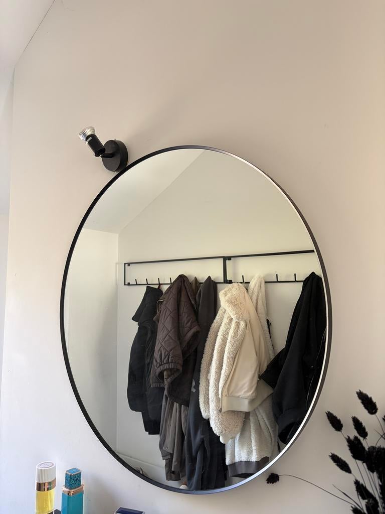 Ikea Ronde spiegel 80 cm, Huis en Inrichting, Woonaccessoires | Spiegels, Ophalen, Minder dan 50 cm, Rond, Zo goed als nieuw