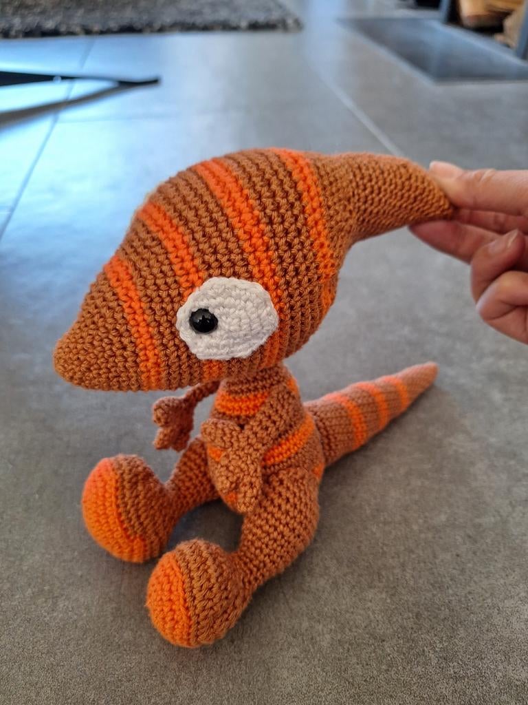 Knuffel dino zelf gehaakt (niet gebruikt), Ophalen of Verzenden, Nieuw, Overige typen