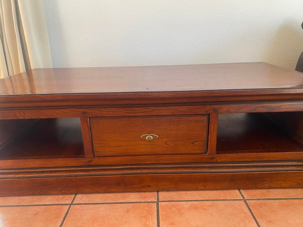 Te koop mooie zware salontafel, Ophalen, 50 tot 100 cm, Zo goed als nieuw, Minder dan 100 cm