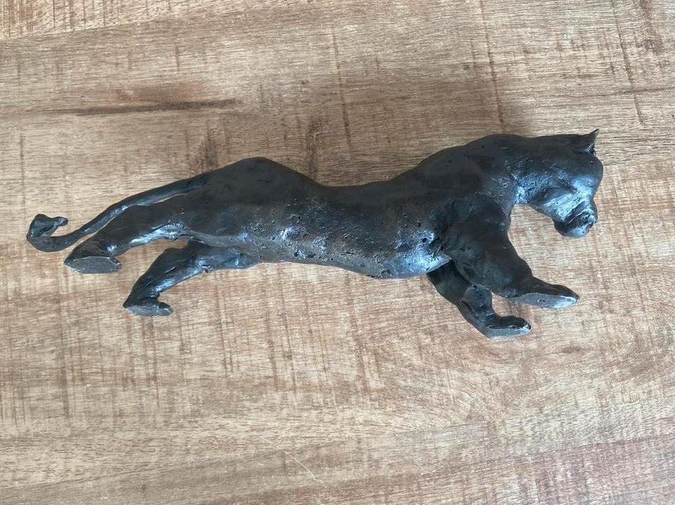 Zwaar beeld van een panter, Ophalen of Verzenden