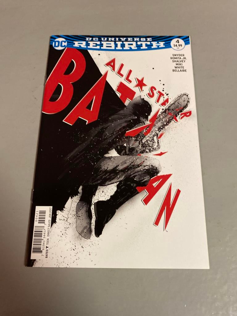 All-Star Batman #4 Jock Variant Cover, Eén comic, Ophalen of Verzenden, Zo goed als nieuw, Amerika