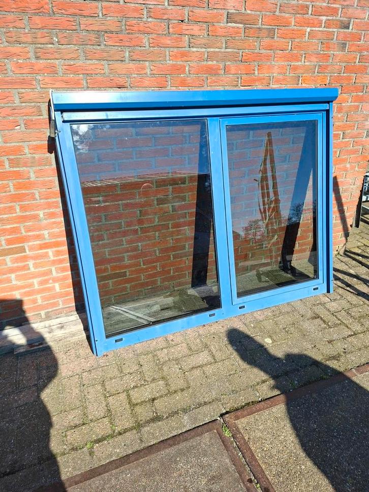 Te koop meerdere aluminium kozijnen., Doe-het-zelf en Verbouw, Glas en Ramen, Gebruikt, Gevelraam of Ruit, 120 tot 160 cm, 160 cm of meer