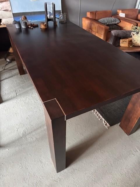 Eettafel 90x200, Huis en Inrichting, Tafels | Eettafels, Ophalen, Nieuw, 50 tot 100 cm, Vijf personen of meer