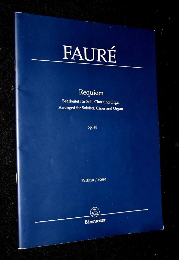 Faure - Requiem - Bearbeitet Fur Soli, Chor Und Orgel - Op., Muziek en Instrumenten, Bladmuziek, Klassiek, Ophalen of Verzenden