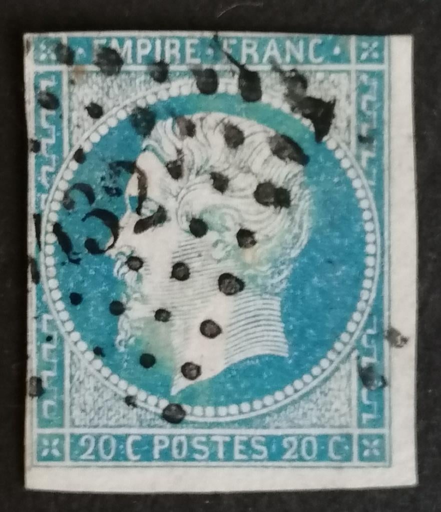 Frankrijk nr. 13IIa Napoleon III 1860, Verzenden, Gestempeld