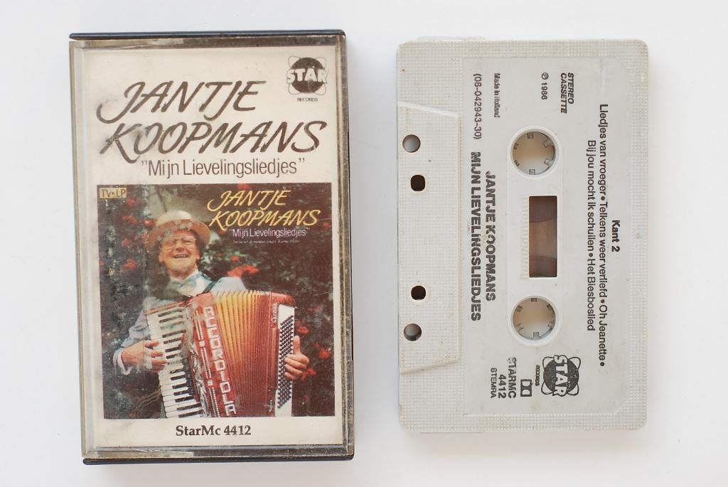 Jantje Koopmans met lievelingsliedjes | Cassette, Tweedehands, Verzenden, Tweedehands, 1 bandje