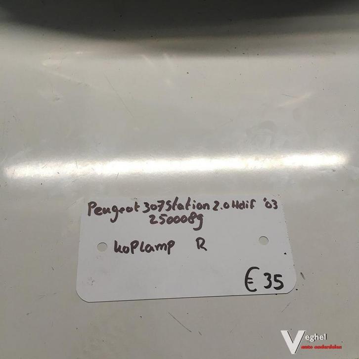 Peugeot 307 Station 2.0 hdi 2003 Wagennr 2500089  Koplamp Re, Auto-onderdelen, Verlichting, Gebruikt, Ophalen of Verzenden
