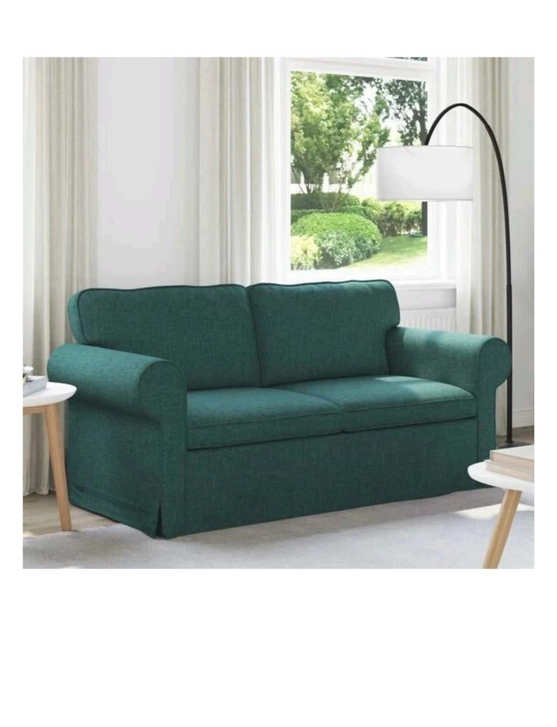 Zgan Groene ikea ektorp hoes voor tweezitsbank, Ophalen, Zo goed als nieuw, Tweepersoons, 80 cm