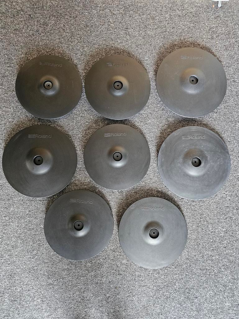 8x Roland CY-12C-BK & CY-13R-BK Cymbals B-stock, Muziek en Instrumenten, Ophalen of Verzenden, Gebruikt, Drums of Percussie