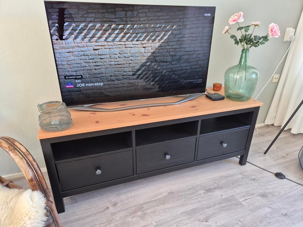 Ikea TV meubel met 3 lades, Ophalen, Gebruikt, 100 tot 150 cm, Minder dan 100 cm