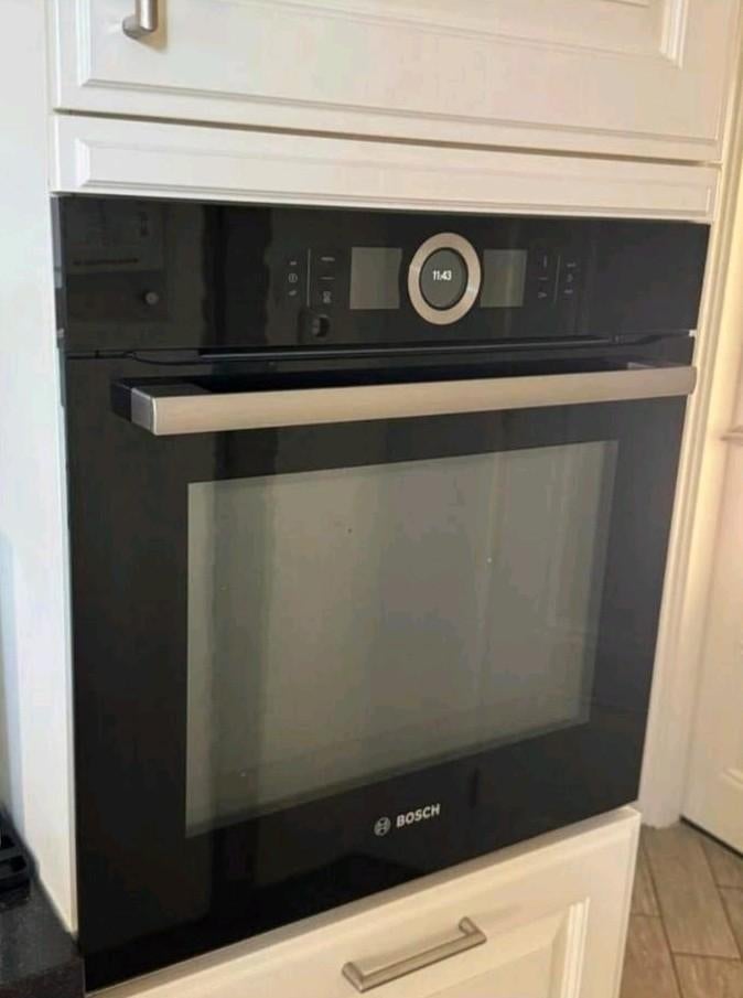Bosch combi-oven / magnetron, Zo goed als nieuw, Oven met grill, Inbouw, 45 tot 60 cm