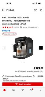 Philips Series 3300 LatteGo Volautomatische Espressomachine, Ophalen, Afneembaar waterreservoir, Espresso apparaat, Koffiebonen