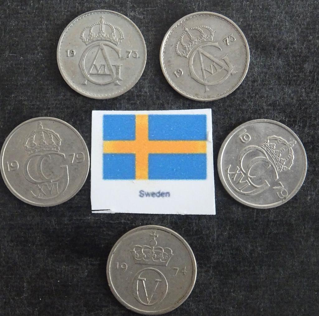 Munten Sweden, Verzenden, Overige landen