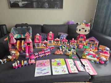 Enorme Unico Plus Hello Kitty set - ca. 12 kg bouwplezier!