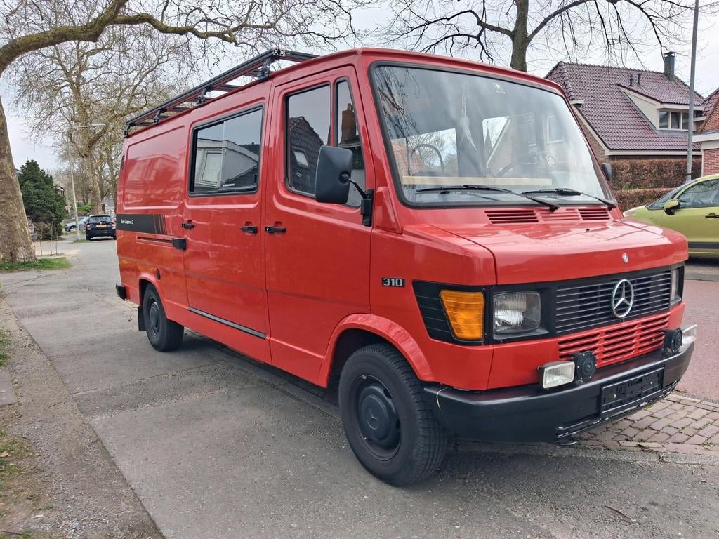 brandweer bus camper BELASTINGVRIJ benzine 1986 TOPSTAAT APK, Buscamper of Camperbus, Mercedes-Benz, Bedrijf, Handgeschakeld