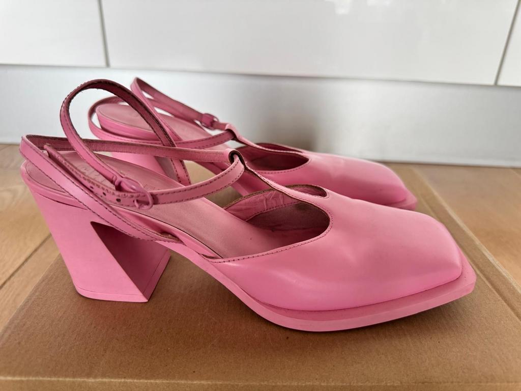 Roze Camper schoenen met hak, Ophalen of Verzenden, Gedragen, Roze, Schoenen met hoge hakken