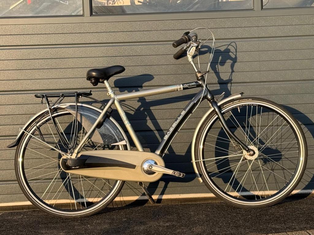 Gazelle xanta H50cm grijs blauw 3 versn, Gebruikt, Cleanbikes, Versnellingen, 49 tot 53 cm