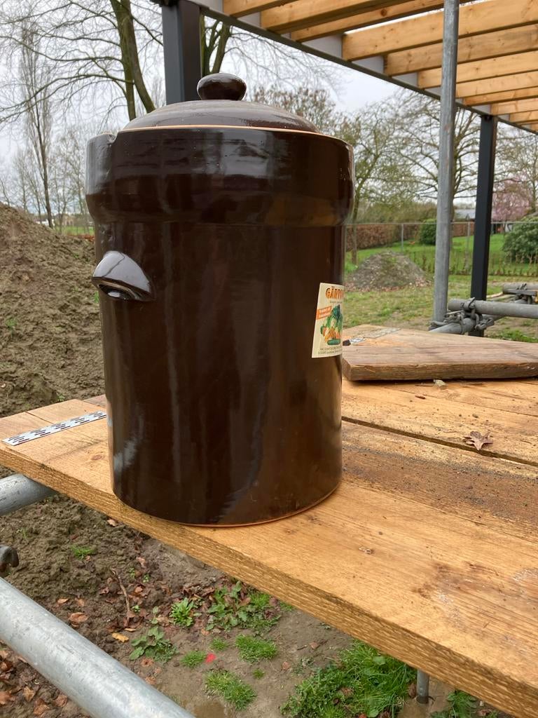 Zuurkoolpot 20 liter - Zo goed als nieuw, Huis en Inrichting, Keuken | Keukenbenodigdheden, Ophalen of Verzenden, Zo goed als nieuw