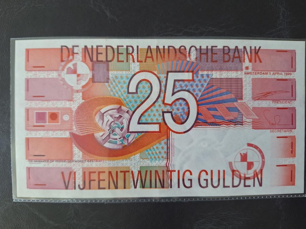 25 gulden 1989, Postzegels en Munten, Bankbiljetten | Nederland, Ophalen of Verzenden, 25 gulden