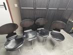 Set 4 Fritz Hansen Deens Design 3 potige eetkamer stoelen, Huis en Inrichting, Stoelen, Ophalen, Gebruikt, Zwart, Fritz Hansen, Deens Design