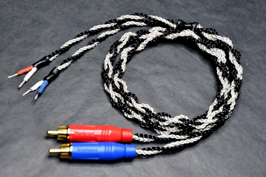 'The Crystal Clear Phono' 36pF/m phonokabel van Chris Cables, Verzenden, Nieuw, 3451HB/44, Interlink-kabel