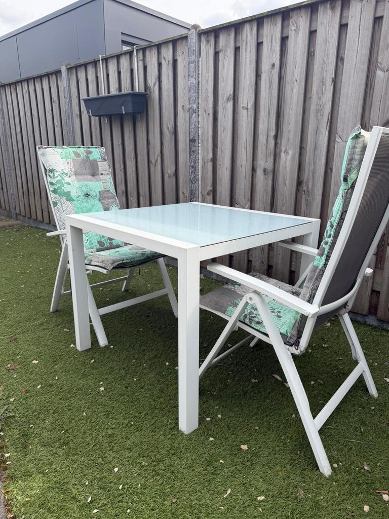 Complete set inclusief kussens, Tuin en Terras, Tuinsets en Loungesets, Ophalen, Zo goed als nieuw