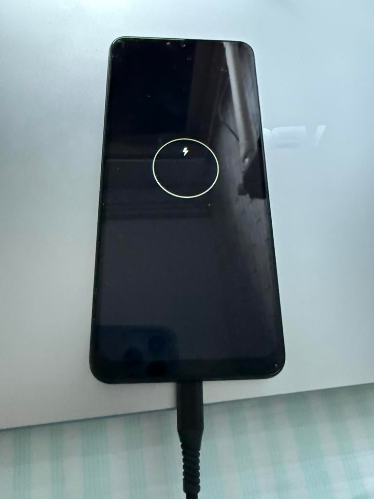 Samsung telefoon SM A125F kapot, 128 GB, Ophalen of Verzenden, Zo goed als nieuw, Zwart