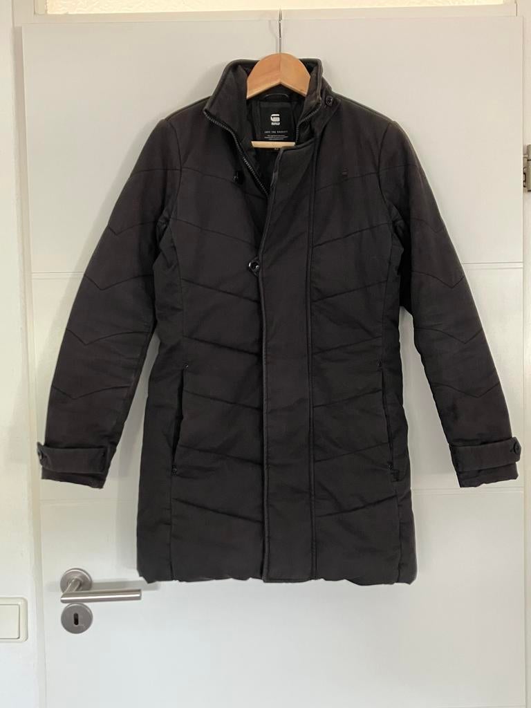G star winterjas minor classic wilt coat wmn mt xs 34, Ophalen of Verzenden, Zo goed als nieuw, Maat 34 (XS) of kleiner, Zwart