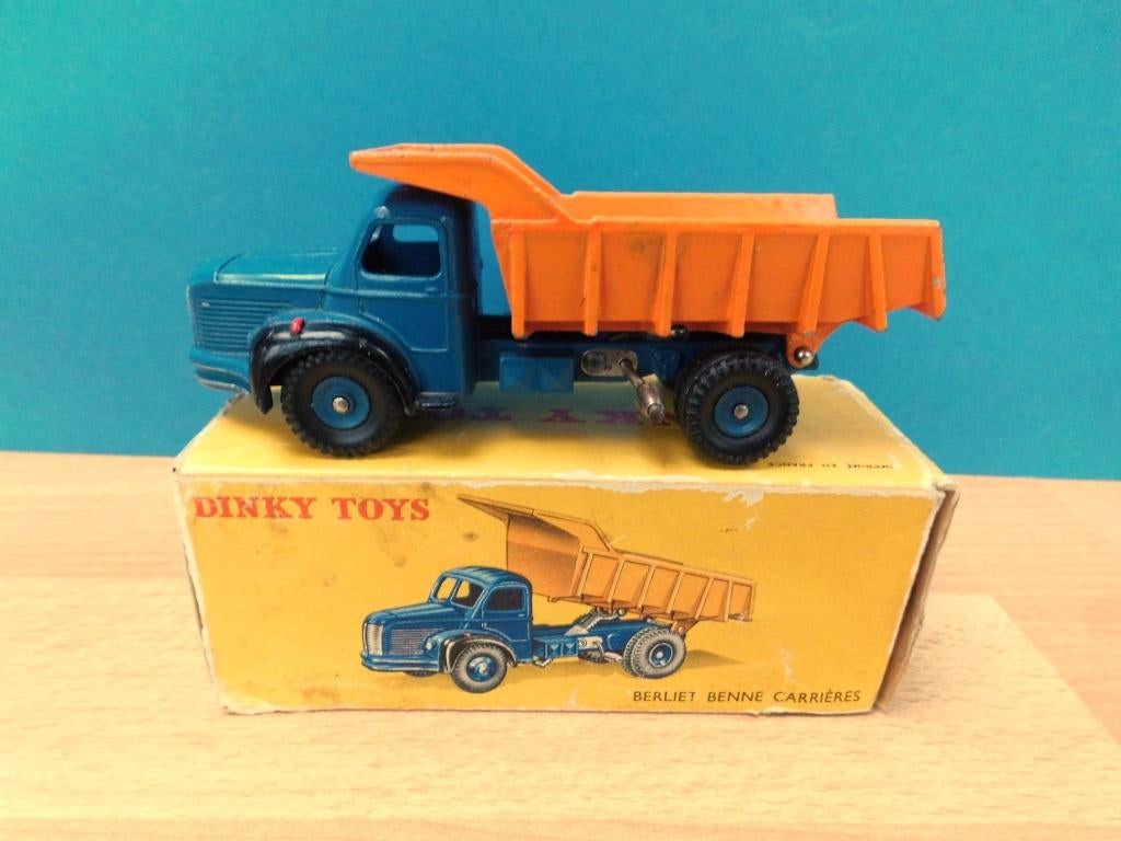 Dinky Toys 34A – Camion Berliet Benne Carrière – Boîte D'Origine