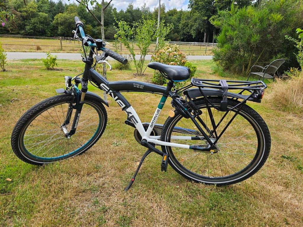 Batavus Snake 26 inch jongensfiets zwart-groen-wit, Ophalen, Gebruikt, 26 inch of meer, Versnellingen