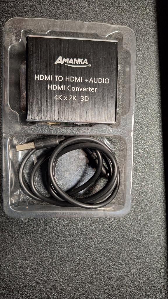 Amanka HDMI to HDMI + Audio Converter, Ophalen, Zo goed als nieuw