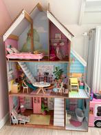 Groot Kidkraft poppenhuis met meubels en poppen, Ophalen, Gebruikt, Poppenhuis