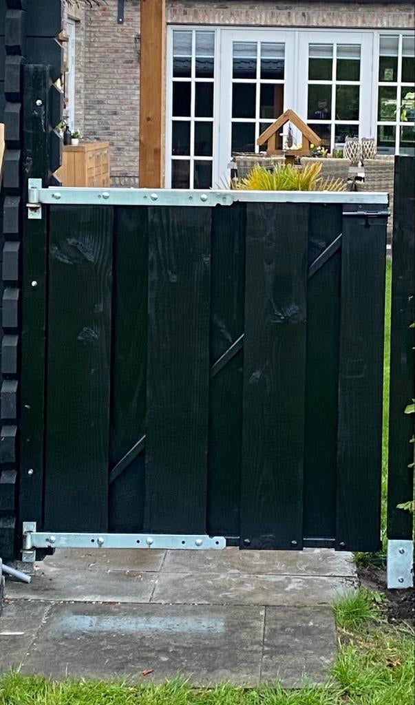 Stevige Tuinpoort 100x107 cm, Tuin en Terras, Ophalen, Gebruikt, 100 tot 150 cm, Looppoort