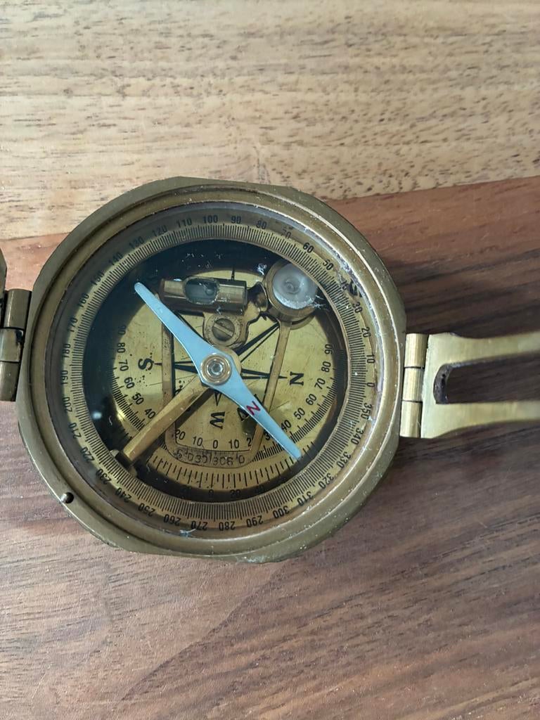 Nautisch messing kompas, Ophalen of Verzenden, Zo goed als nieuw, Motorboot of Zeilboot, Gebruiksvoorwerp