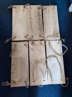 6x houten planken, Doe-het-zelf en Verbouw, Hout en Planken, Ophalen, Gebruikt, Minder dan 25 mm, Plank