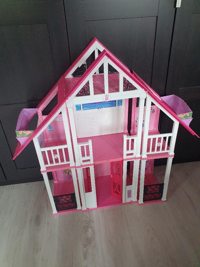 Barbie Poppenhuis driedelig, Ophalen of Verzenden, Poppenhuis
