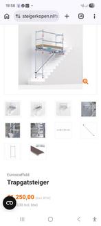 Te koop trapgat steiger, Ophalen of Verzenden, Zo goed als nieuw, Euroscaffold, Rolsteiger of Kamersteiger