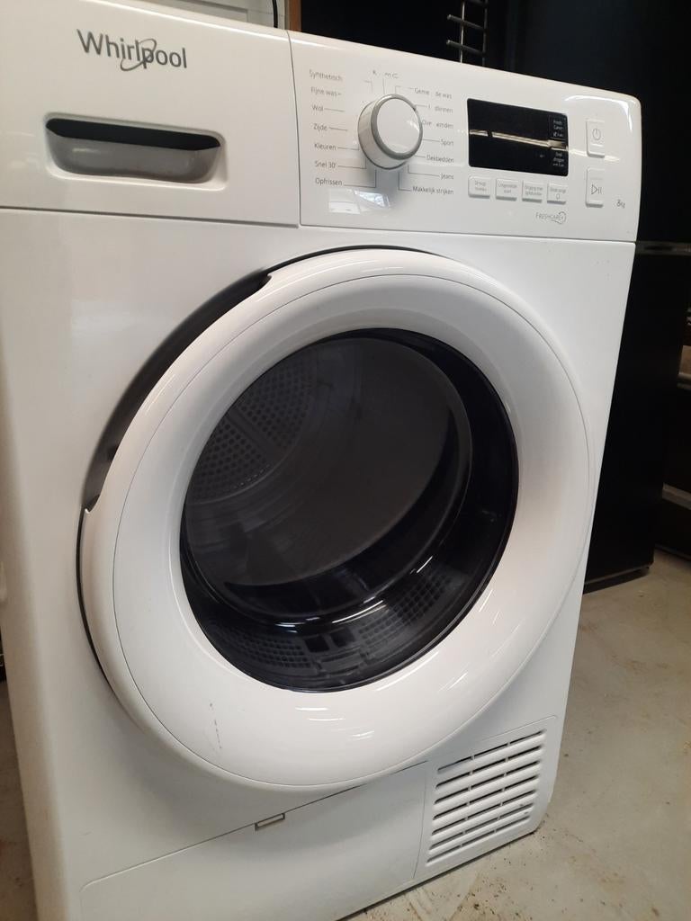 Whirlpool wasdroger 2021, 8 kilo, Witgoed en Apparatuur, Wasdrogers, Ophalen, 6 tot 8 kg, Zo goed als nieuw, 85 tot 90 cm