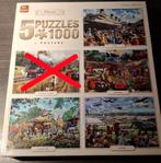 4 legpuzzels van 1000 stukjes, Ophalen of Verzenden, 500 t/m 1500 stukjes, Gebruikt